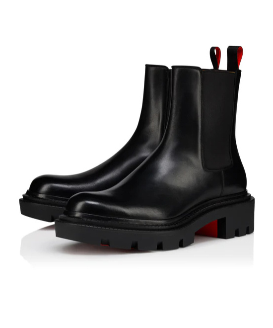 Christian Louboutin Devon College Ankle Boots In Black