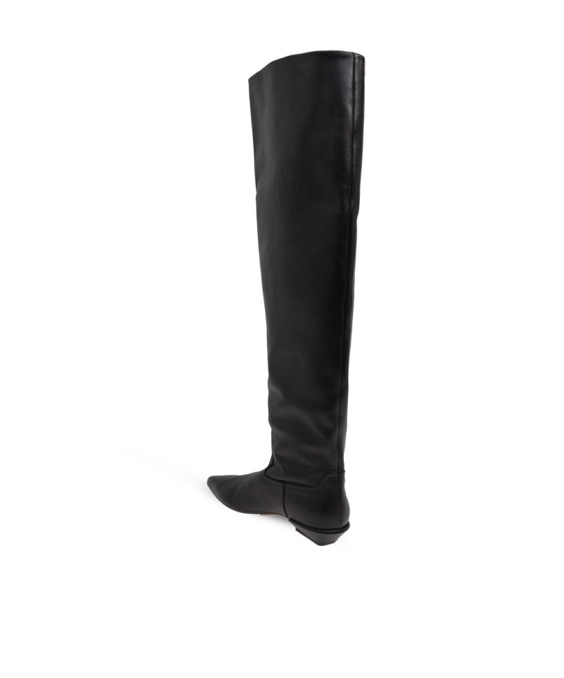 Paris Texas Pointed Boots In Black