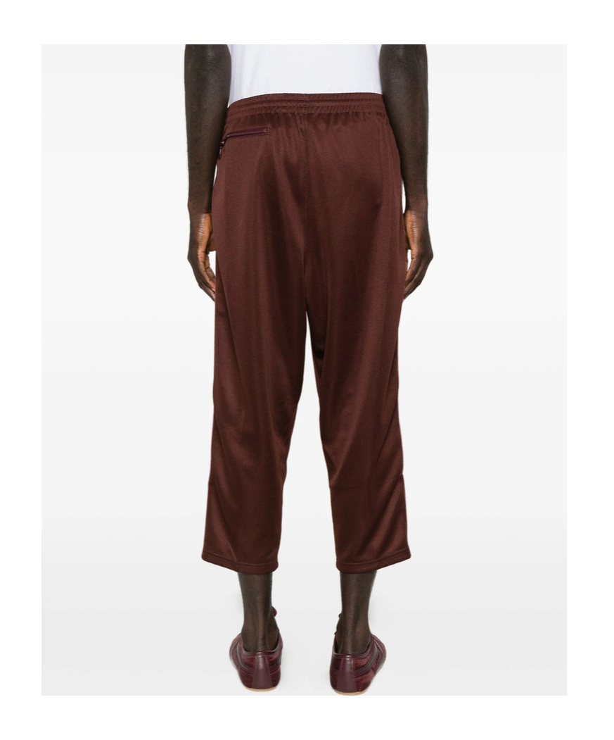 Needles Side-stripe Logo-detail Pants In Brown