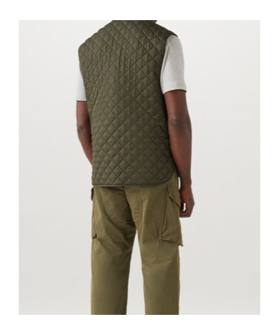 Belstaff Icon Steppweste Für Herren Quilted Recycled Nylon In Green