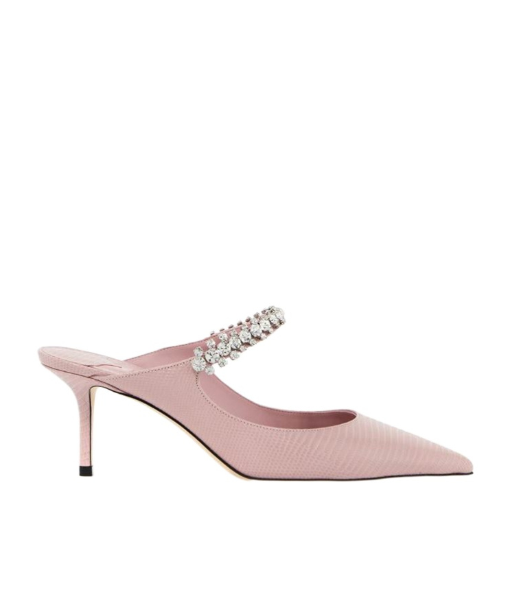 Shop Jimmy Choo Pointed Muller Shoes In Nude