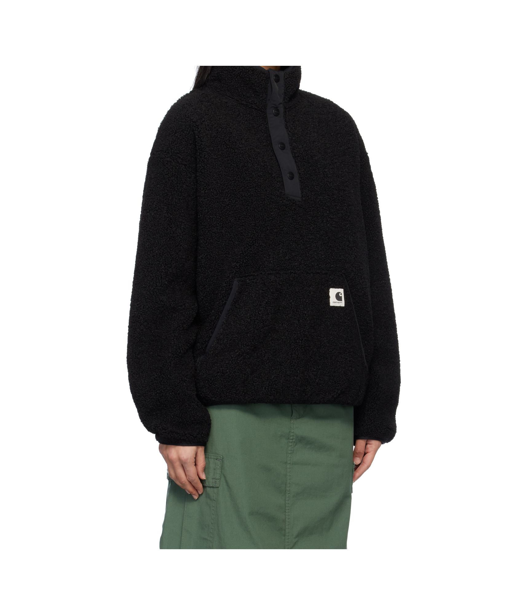 Carhartt High-necked Jacket In Black