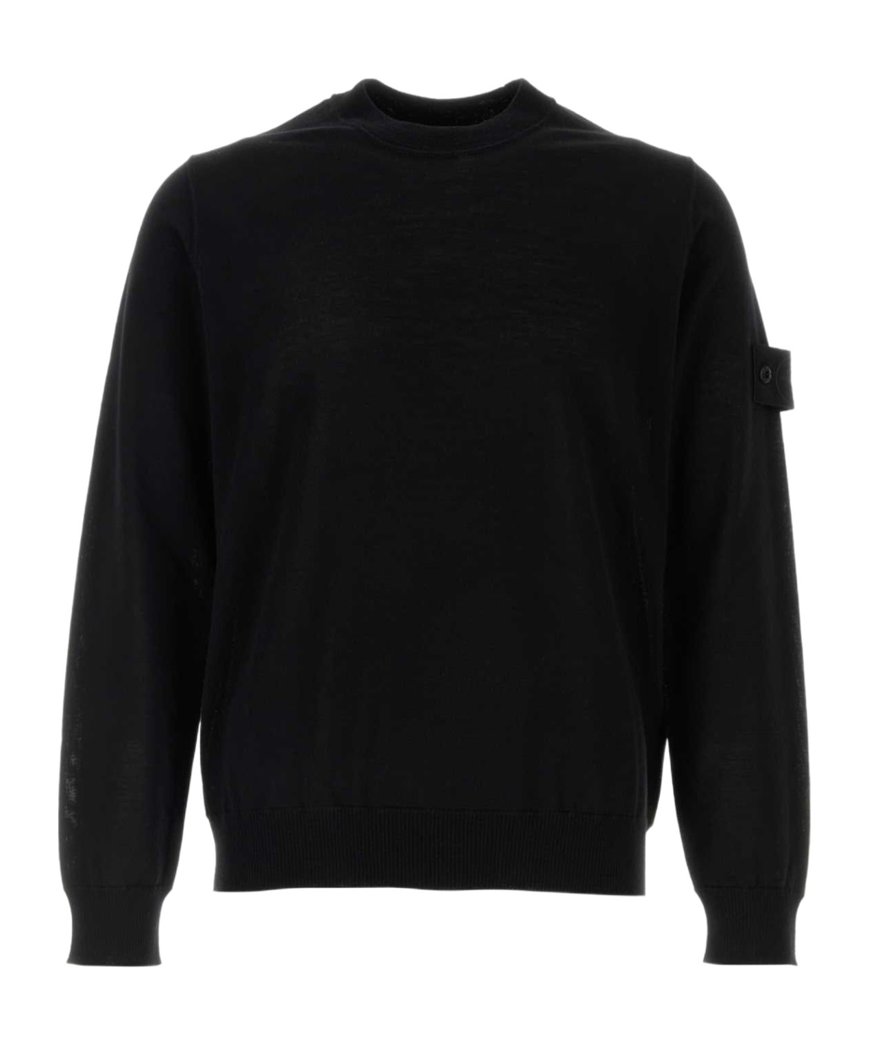 Shop Stone Island Compass-badge Sweater In Black