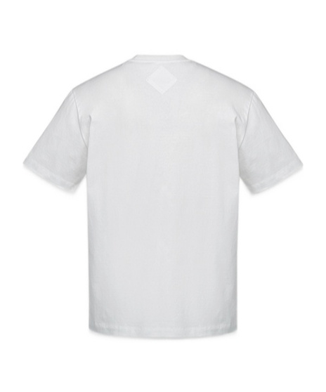 Mcm Interwoven Lettered Pocket T-shirt In White