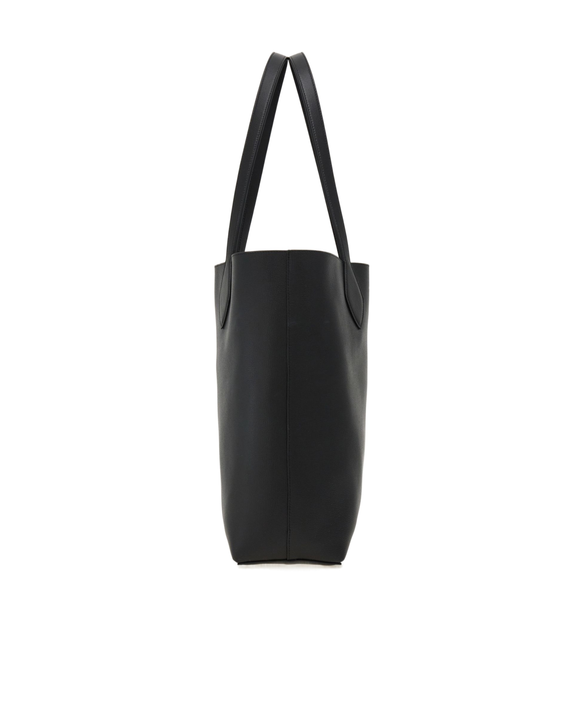 Shop Ferragamo Logo Printed Tote Bag In Black