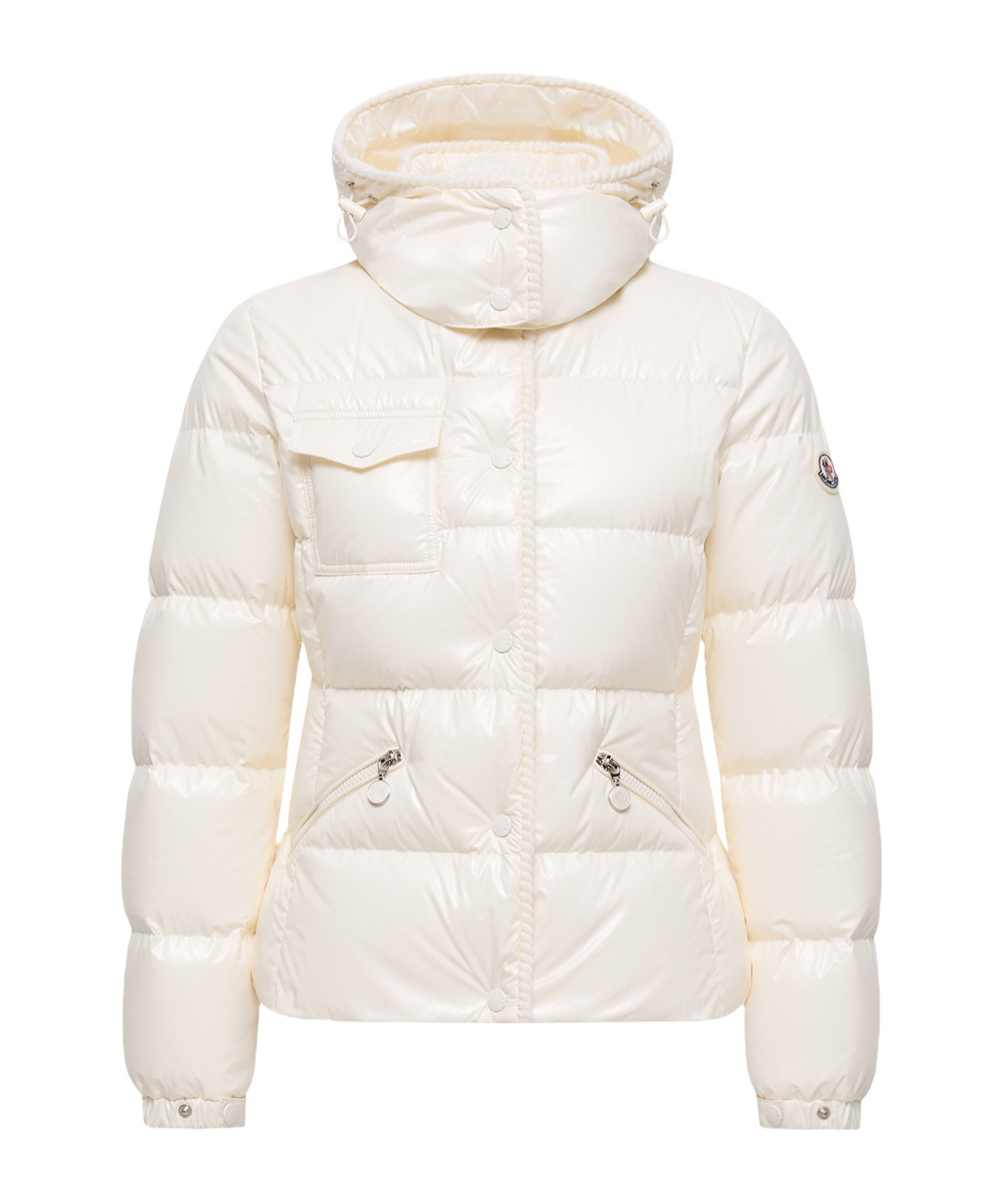 Moncler Long Sleeve Down Jacket In White