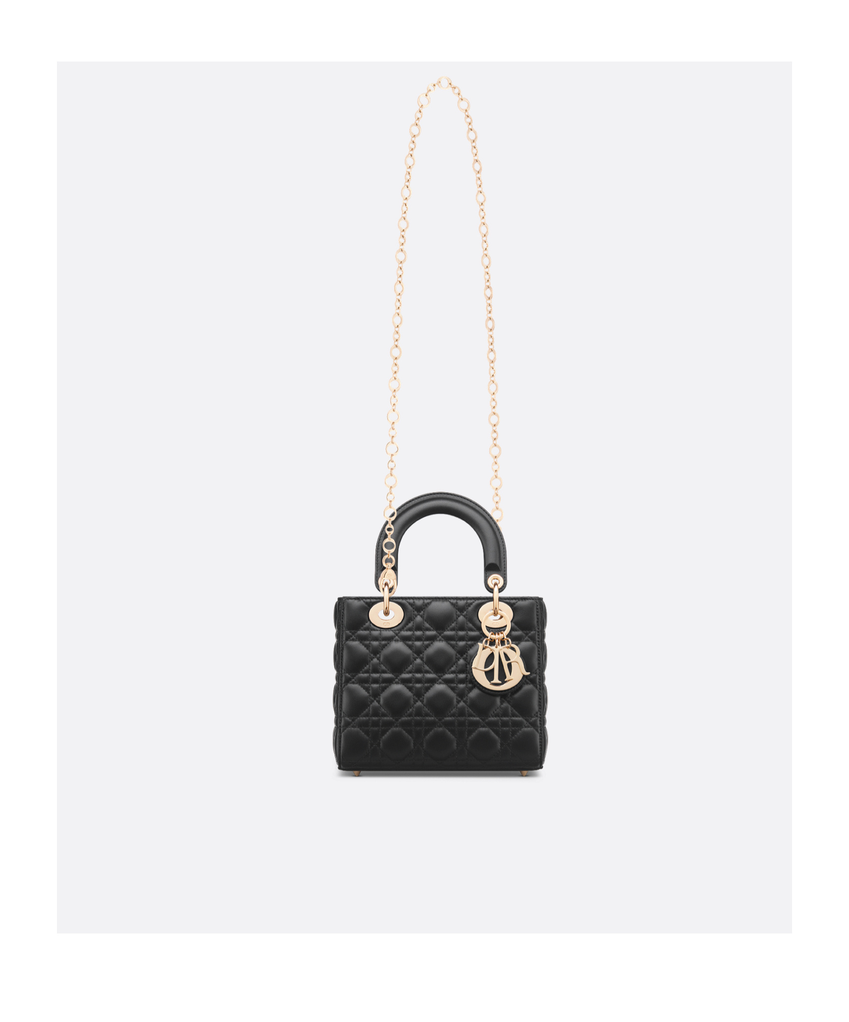 Dior Small Lady Handbag In Black