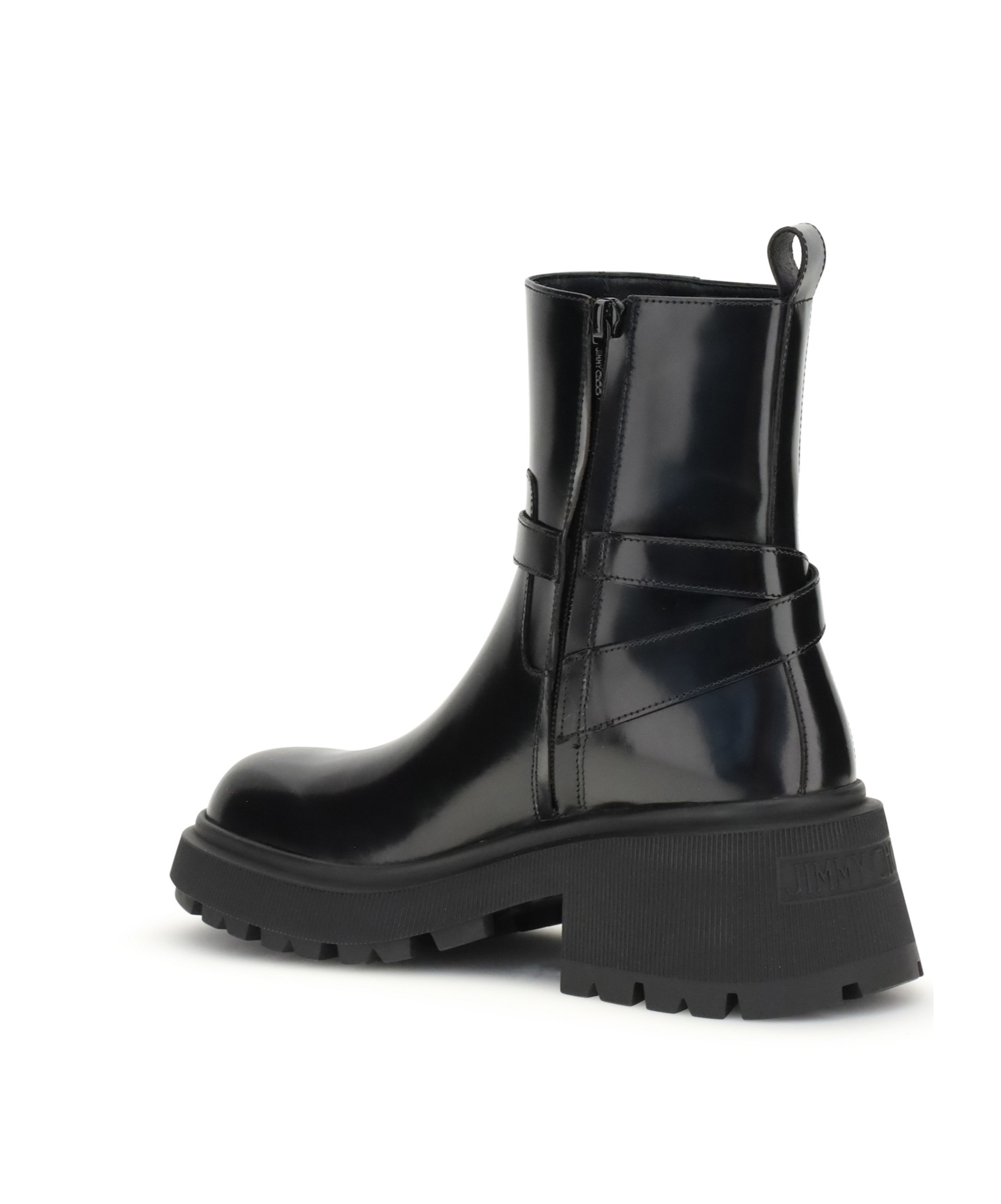 Jimmy Choo Round-toed Ankle Boots In Black