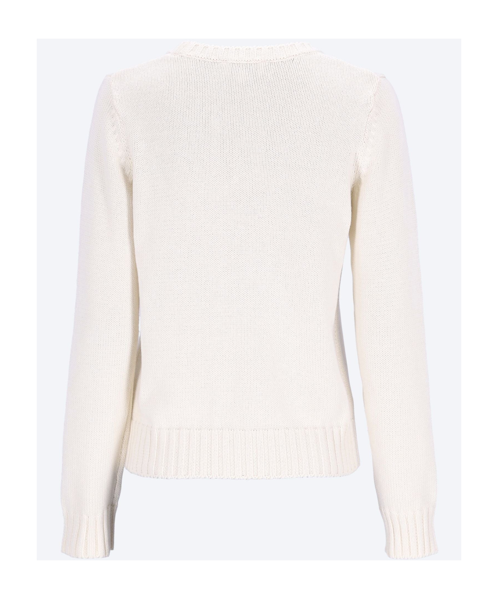 Sporty And Rich Long-sleeved Sweater In White