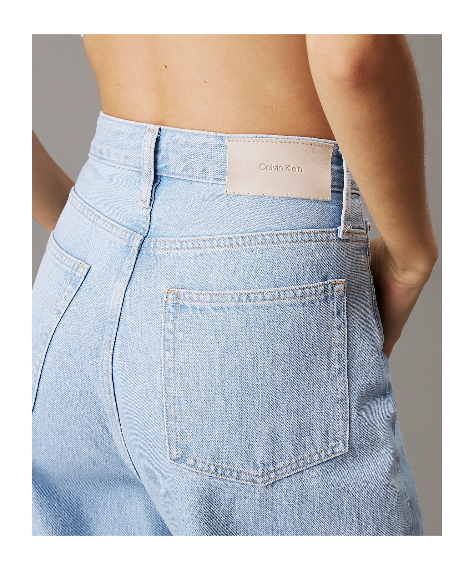 Calvin Klein Wide-leg Jeans In Blue