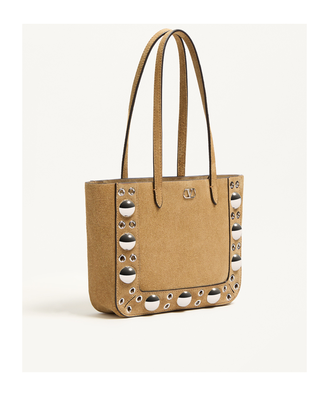 Valentino Mini Suede Bag In Brown