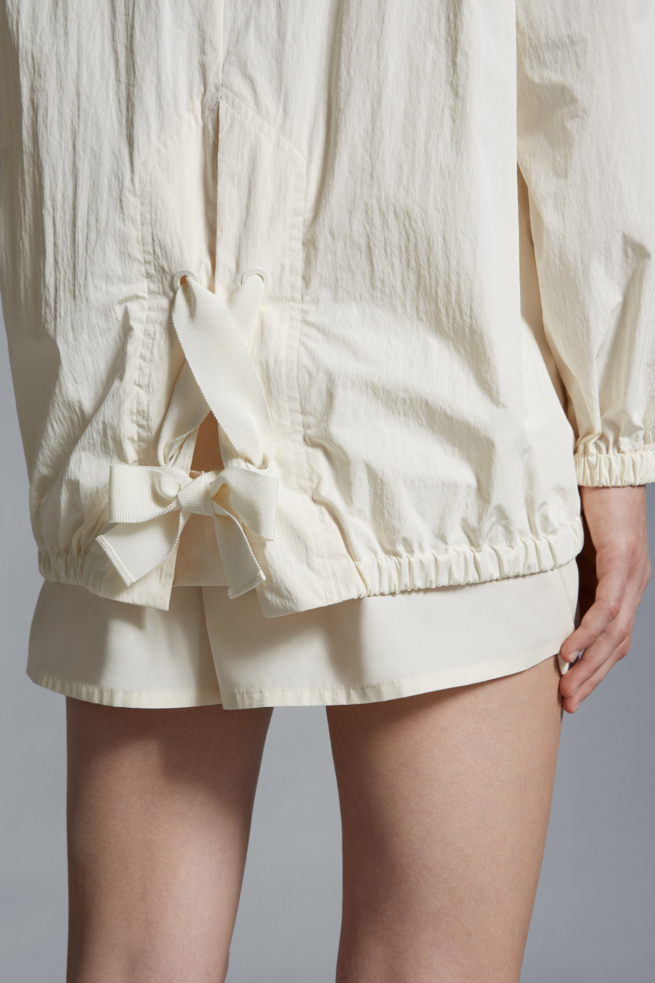 Shop Moncler Euridice Hooded Jacket In White