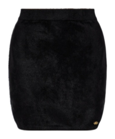 Amiri Ribbed Knit Mini Skirt In Black