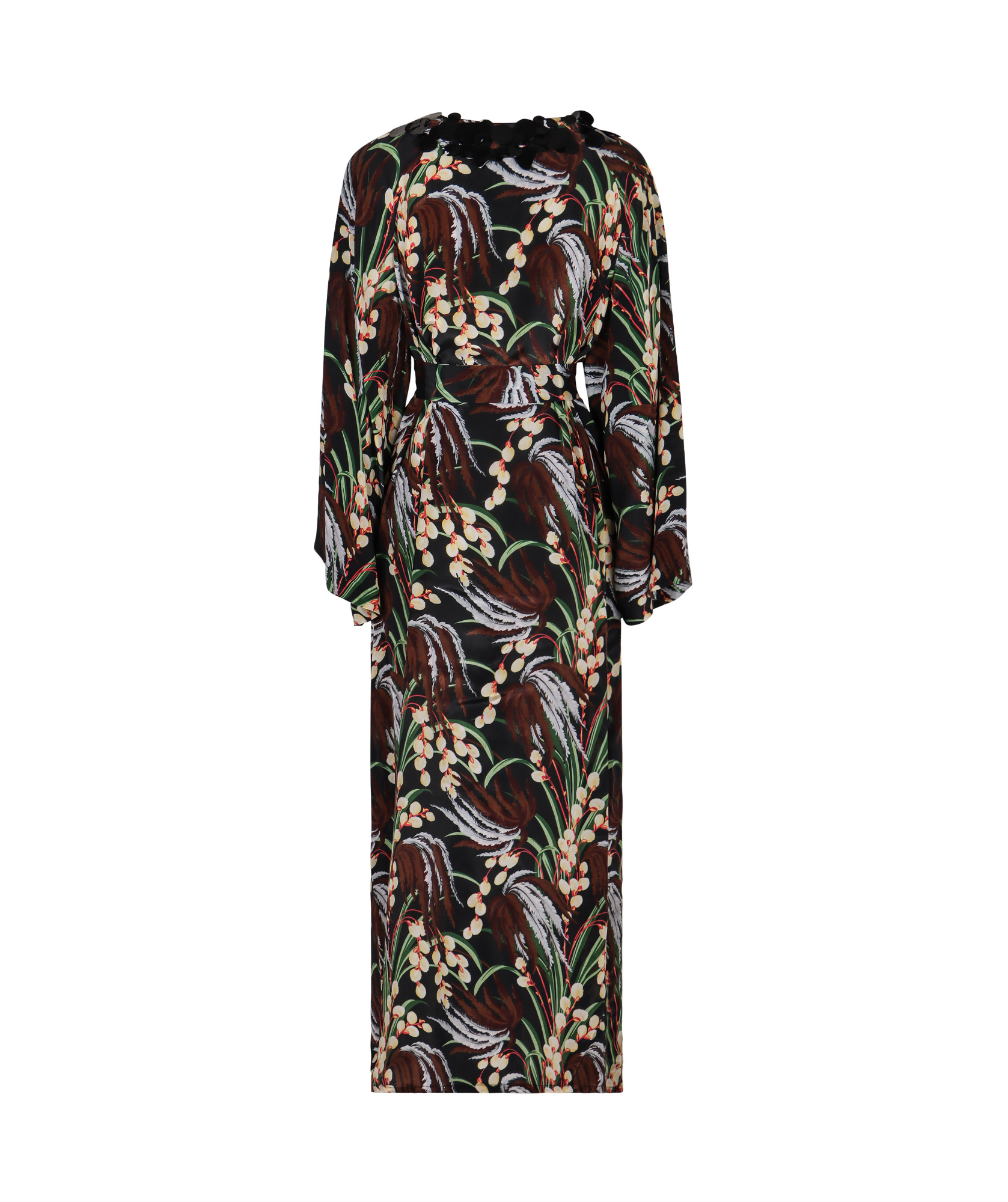 P.a.r.o.s.h . Printed Crepe Midi Dress