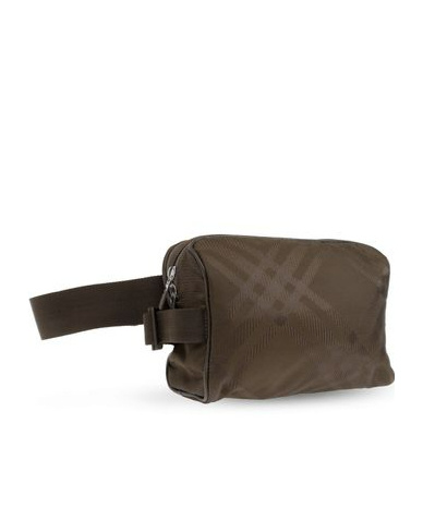 Burberry Check-jacquard Belt Bag In Brown