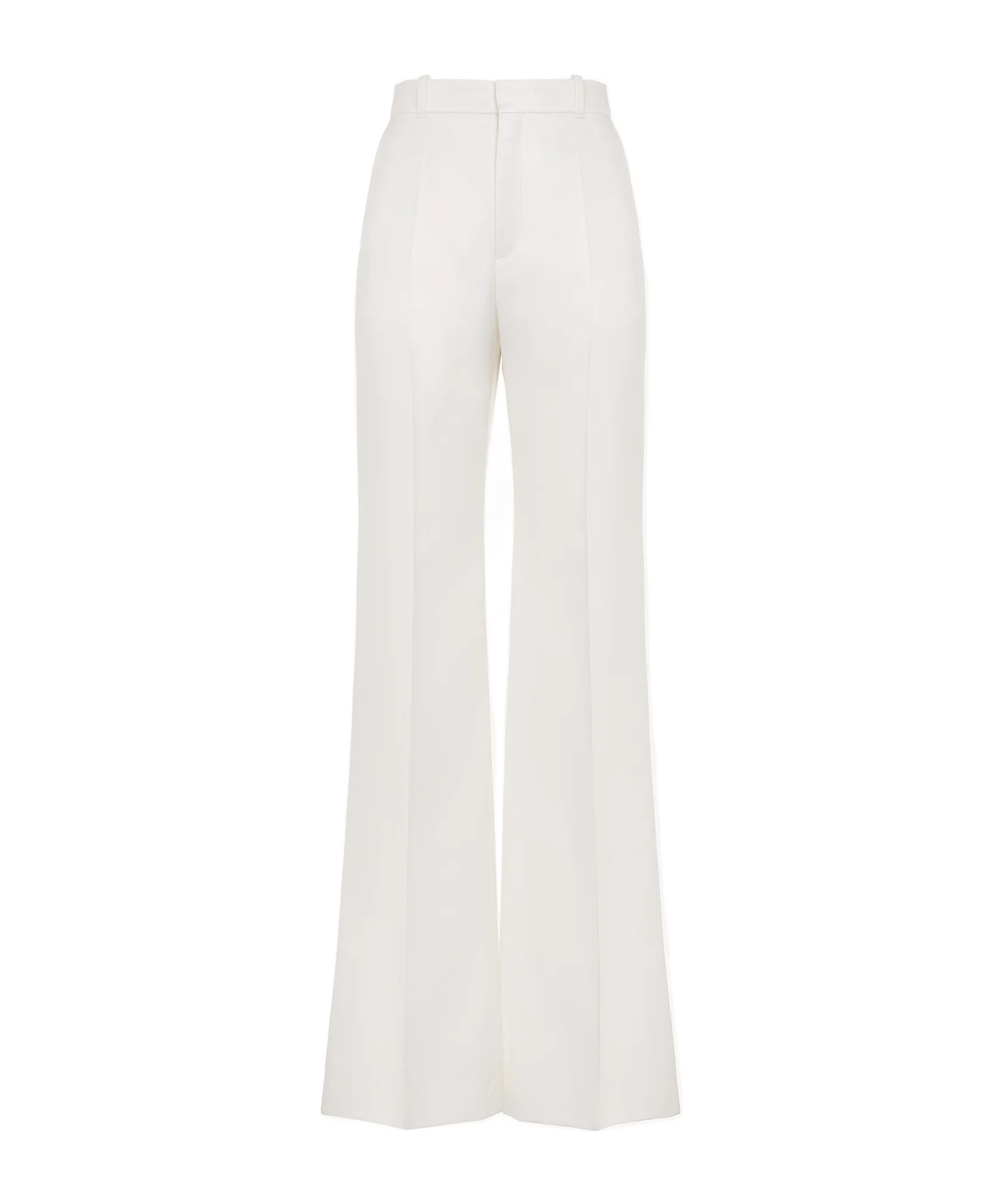 Chloé Tailored Straight-leg Trousers In White