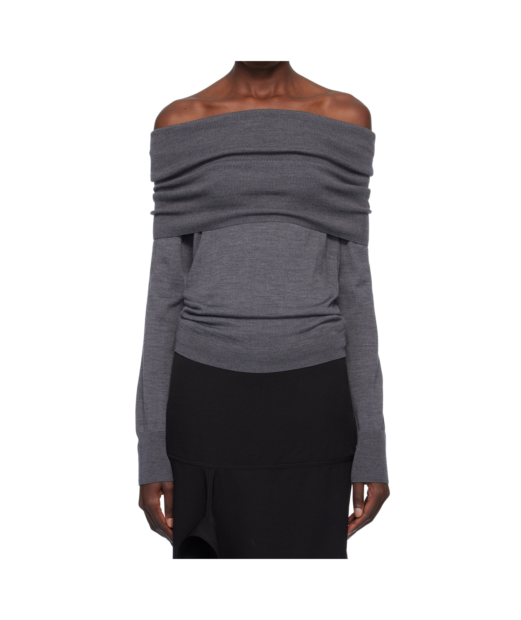 Stella Mccartney Shoulder Knitwear Stretch Ribbed Sleeves
