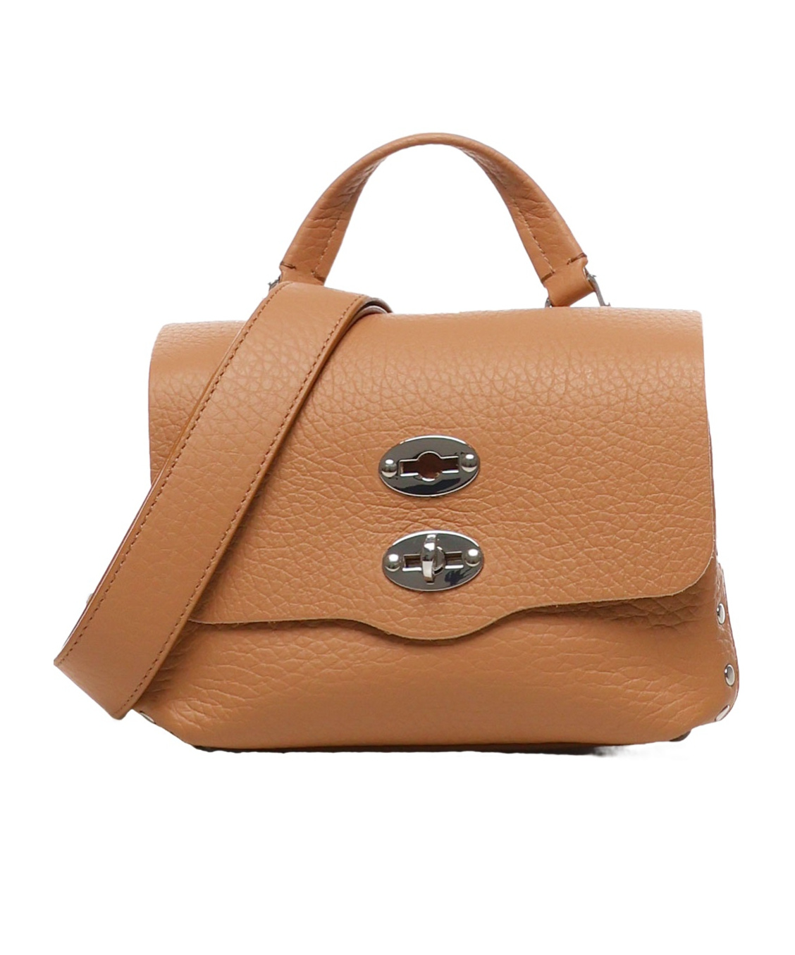Shop Zanellato Flip Shoulder Bag In Brown