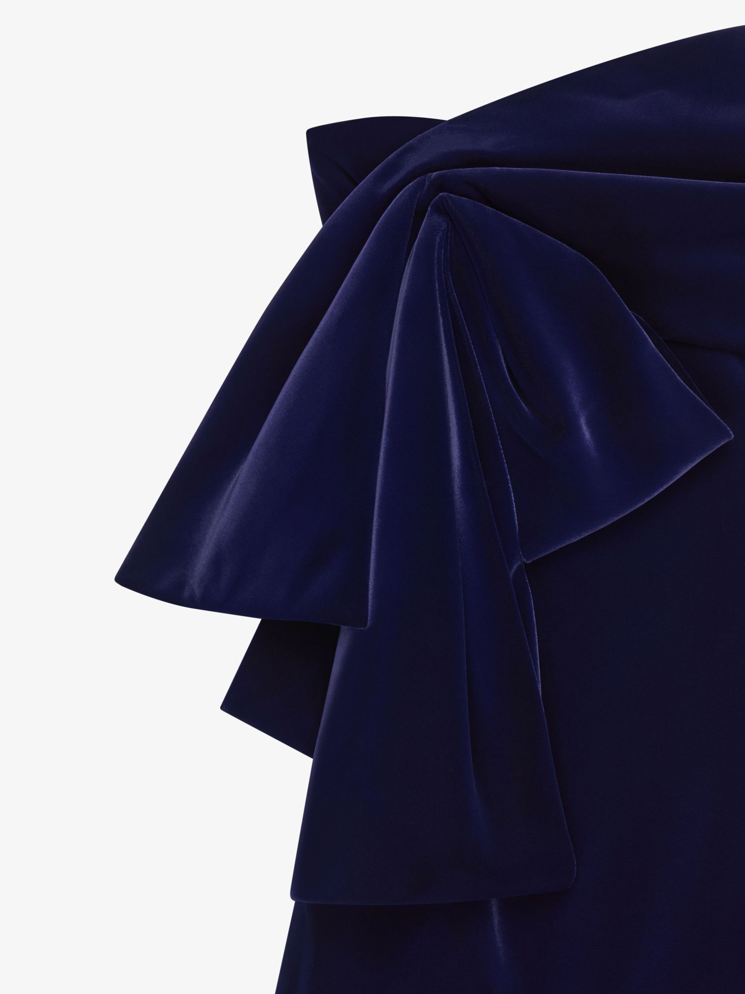 Givenchy Bustier Dress In Velvet With Oversized Bow In Black