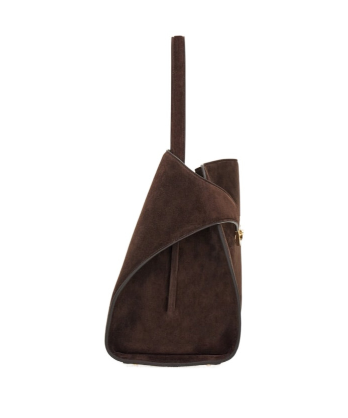 Shop Ferragamo Hug Soft Bicolor Shoulder Bag In Black