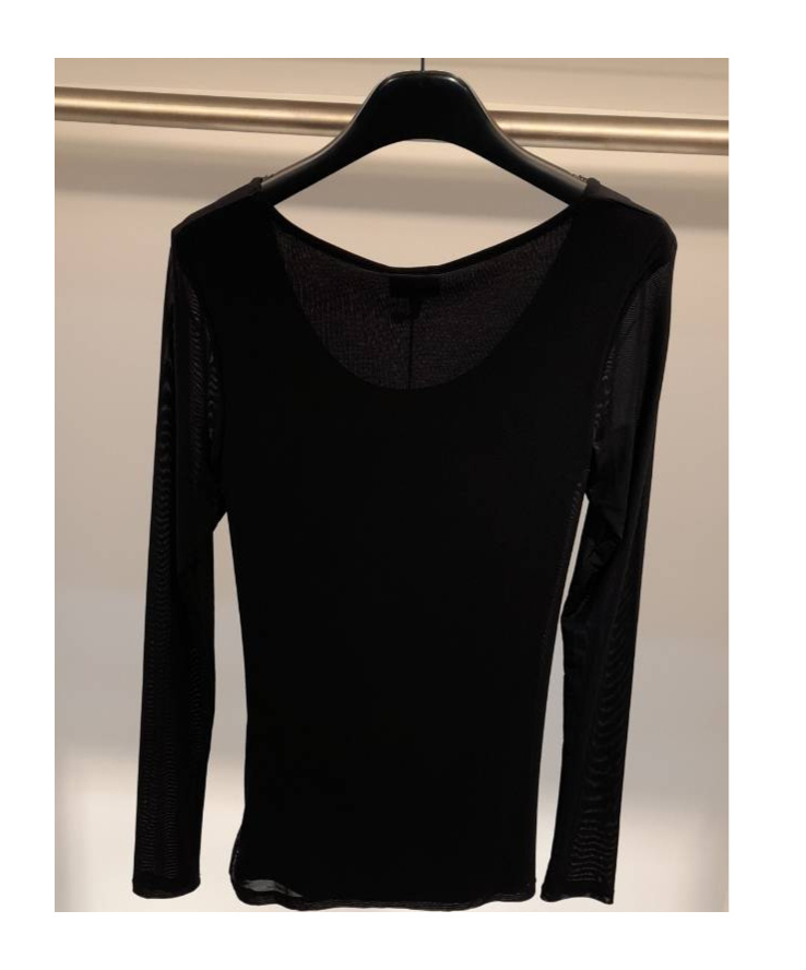 ARMANI JEANS ROUND COLLAR AND LONG-SLEEVED T-SHIRT