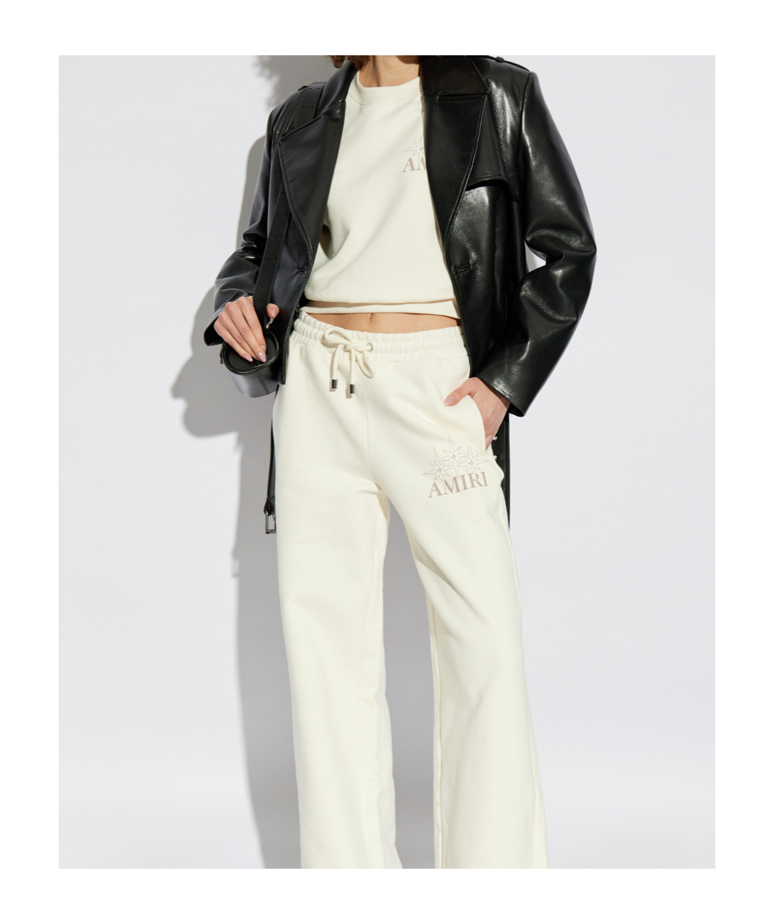 Amiri Elastic Waist Sweatpants In White