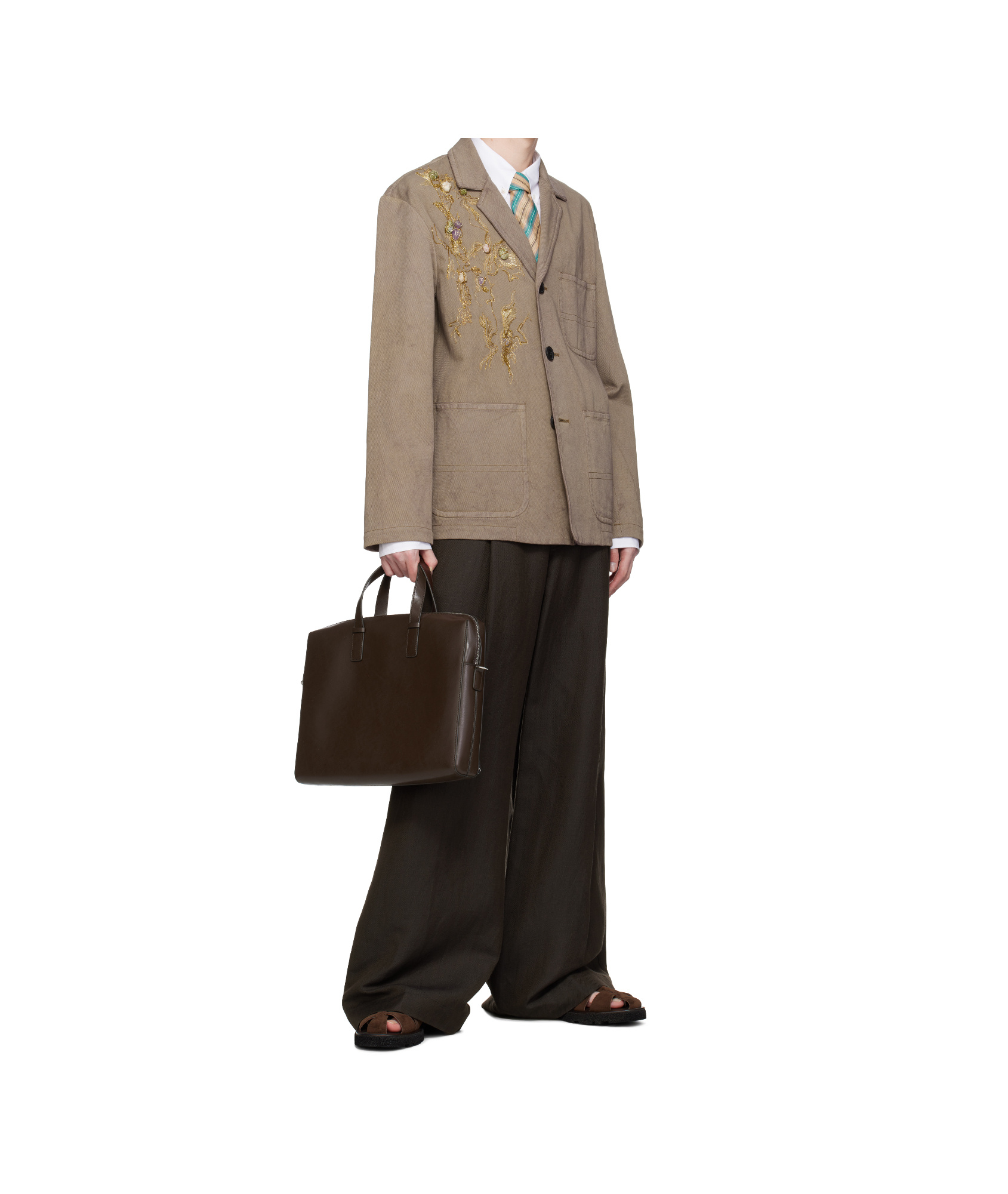 Paul Smith Zipper Crossbody Bag In Brown