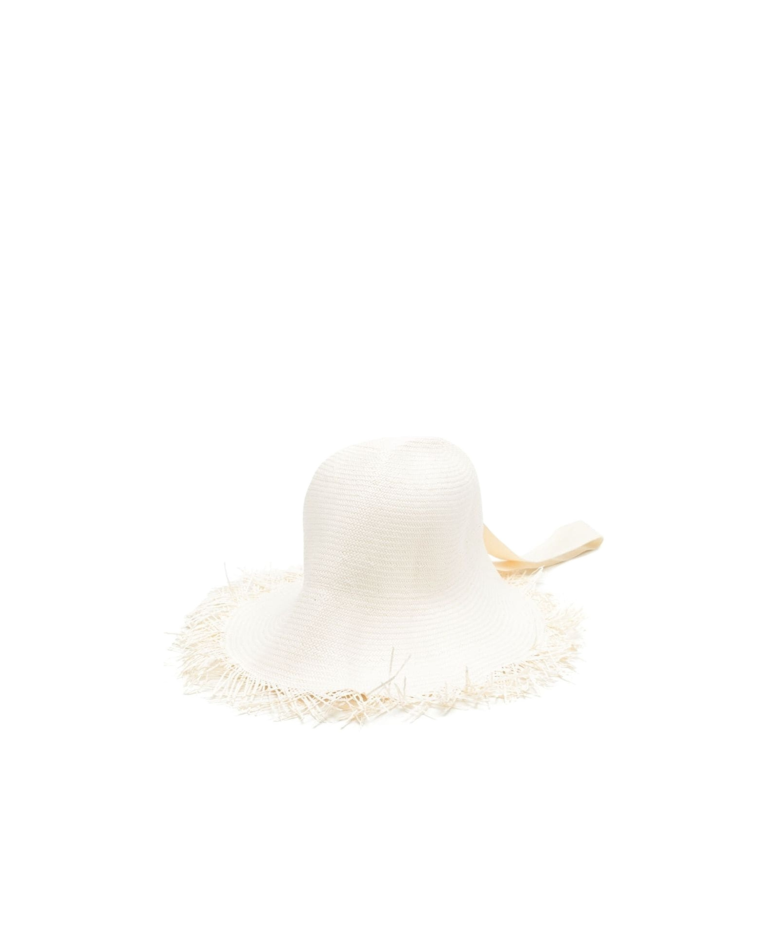 Jil Sander Off-white Fringed Hat