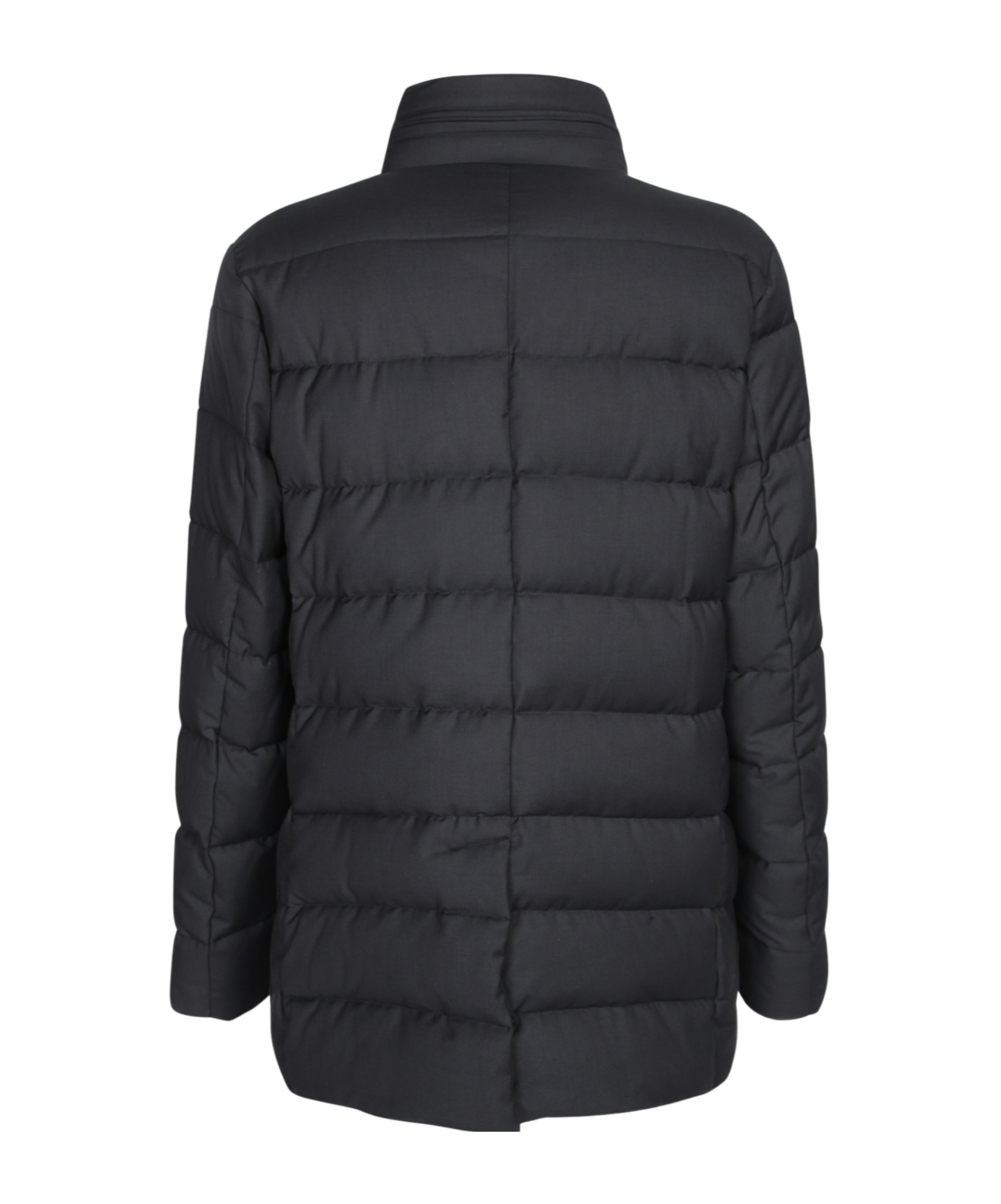 Moorer Long-sleeved Cotton Jacket In Black
