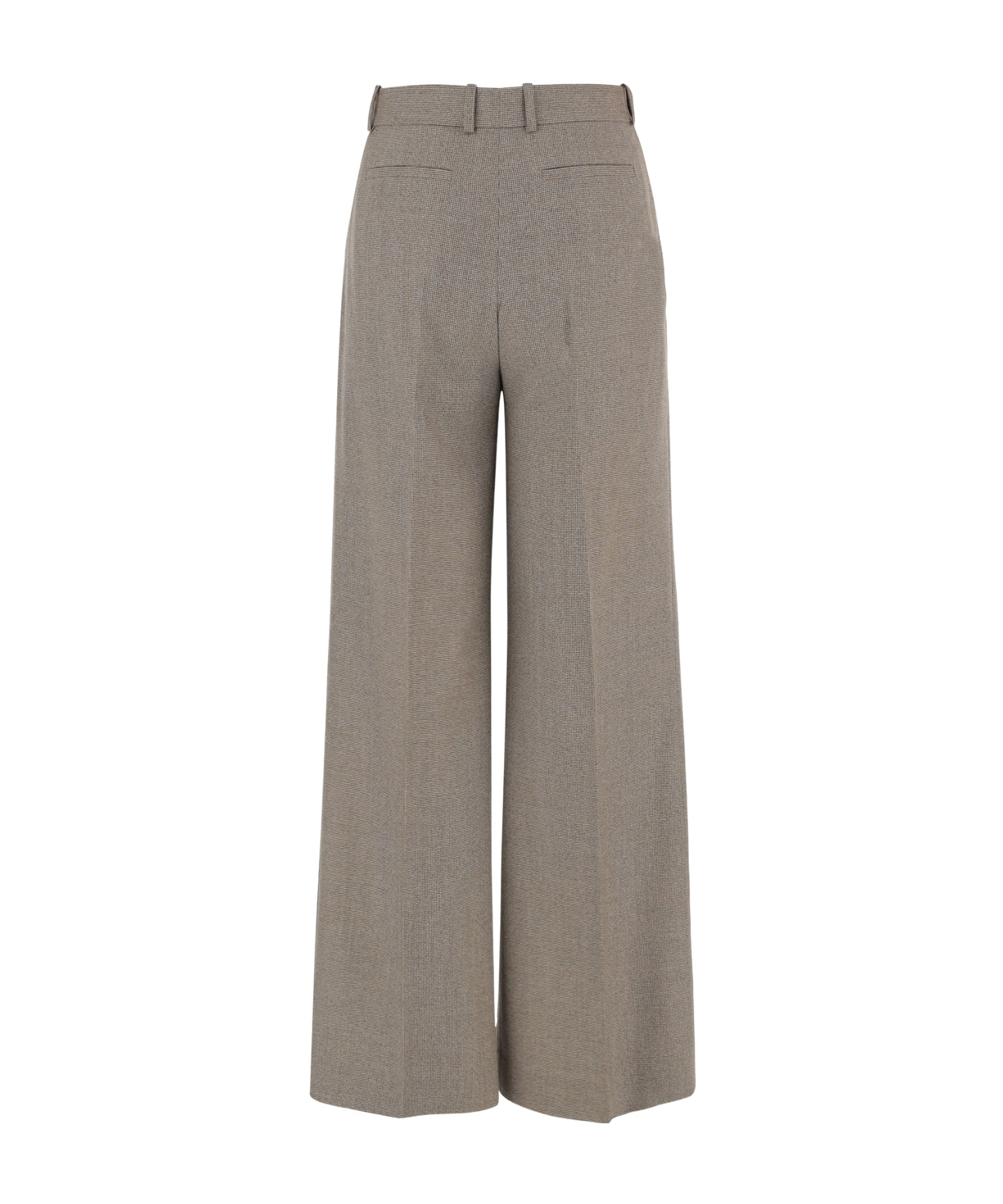 Ql2 Mafalda Wool Straight-leg Pants In Gray