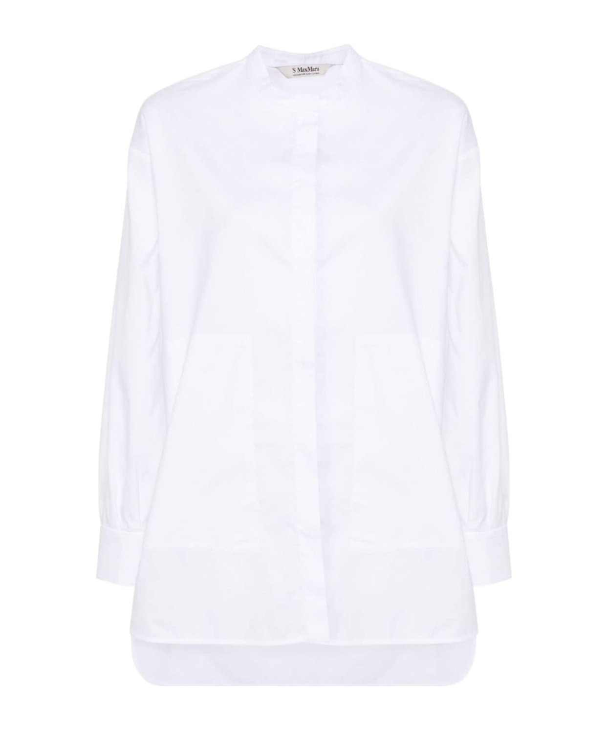 Max Mara Long-sleeved Shirt In White