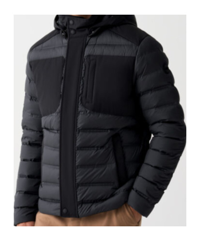 Colmar Originals Down Jacket With Detachable Hood In Black