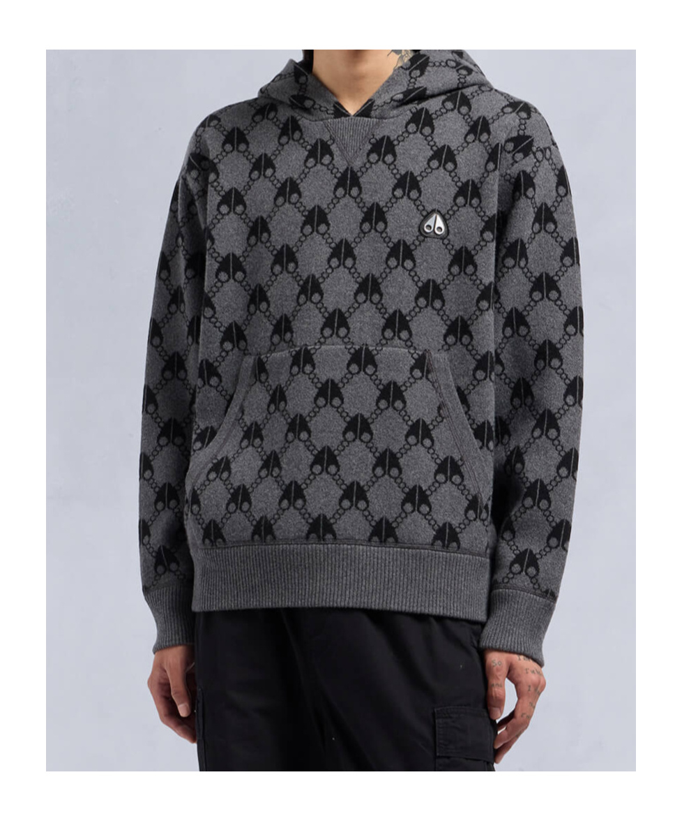 Moose Knuckles Jog Falls Hoodie In Black