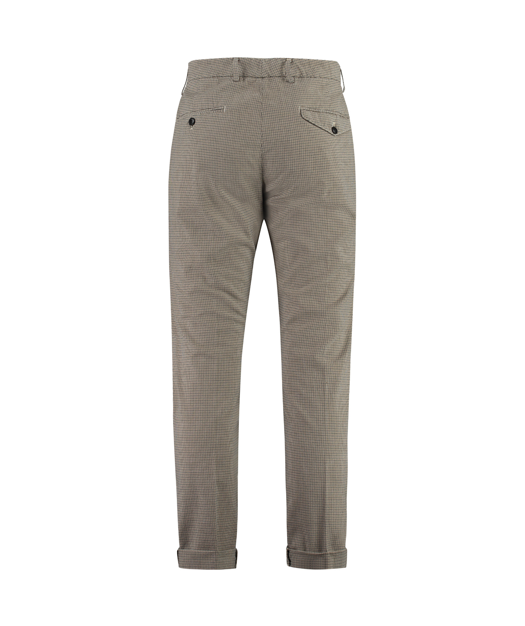 Dondup Men's Joe Prince-of-wales Checked Trousers In Gray