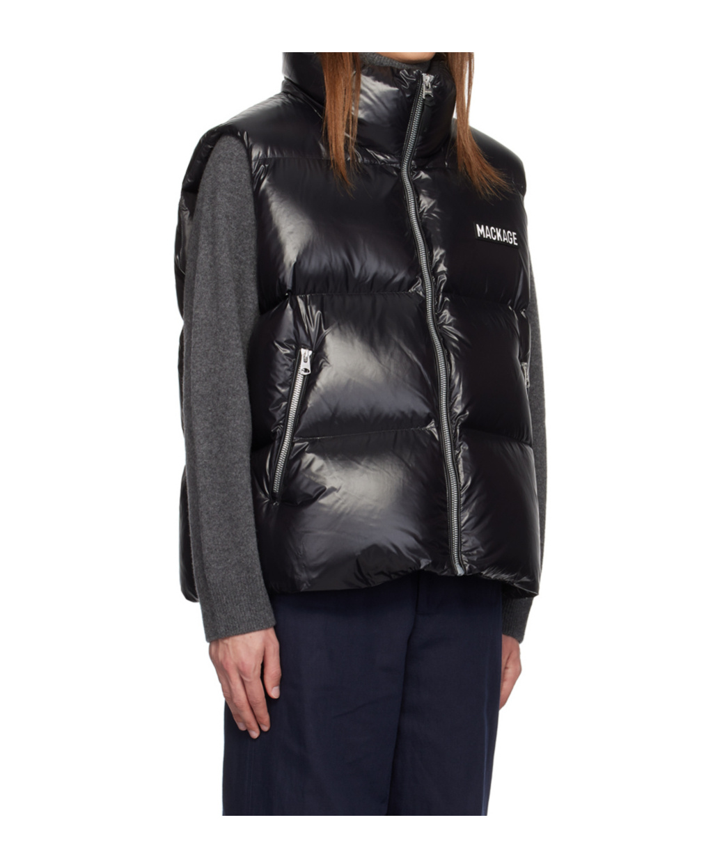 Mackage Black Kane Down Vest In Black