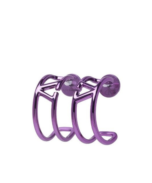 Valentino Logo Earrings In Purple