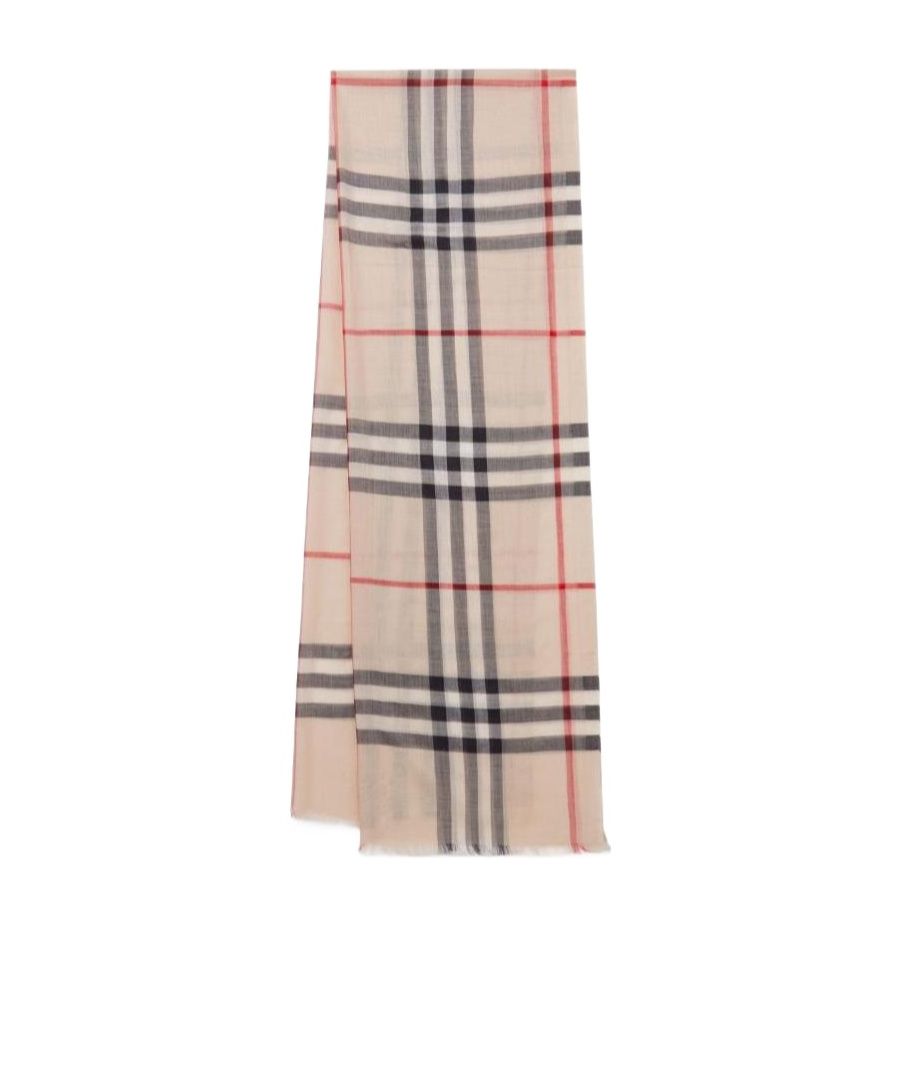 BURBERRY BURBERRY CHECKED FRAYED-EDGE SCARF