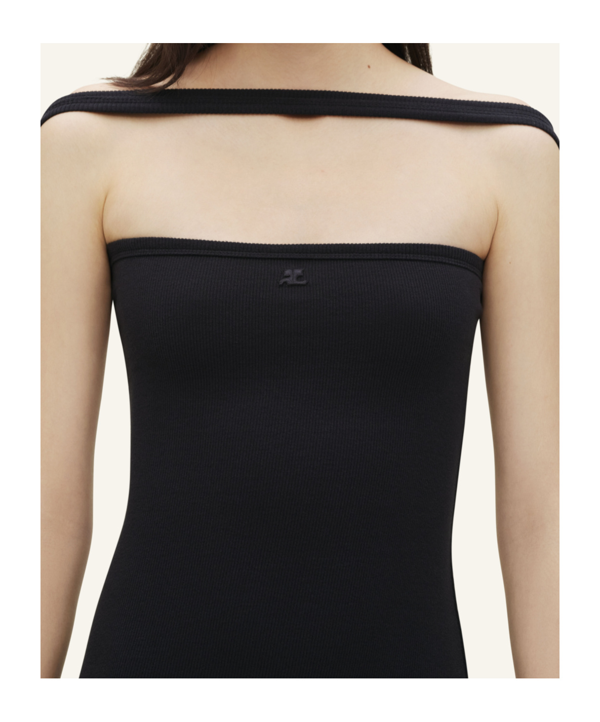 Shop Courrèges Hyperbole 90's Maxi Dress In Black