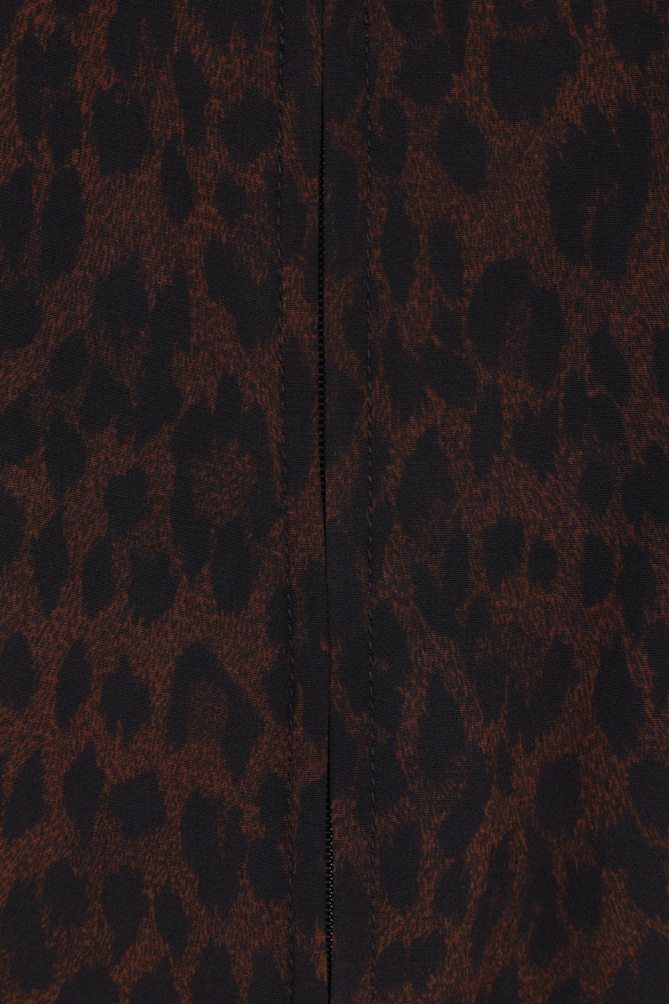 Balenciaga Crepe De Chine Full-zip Jacket With Leopard Print In Multi
