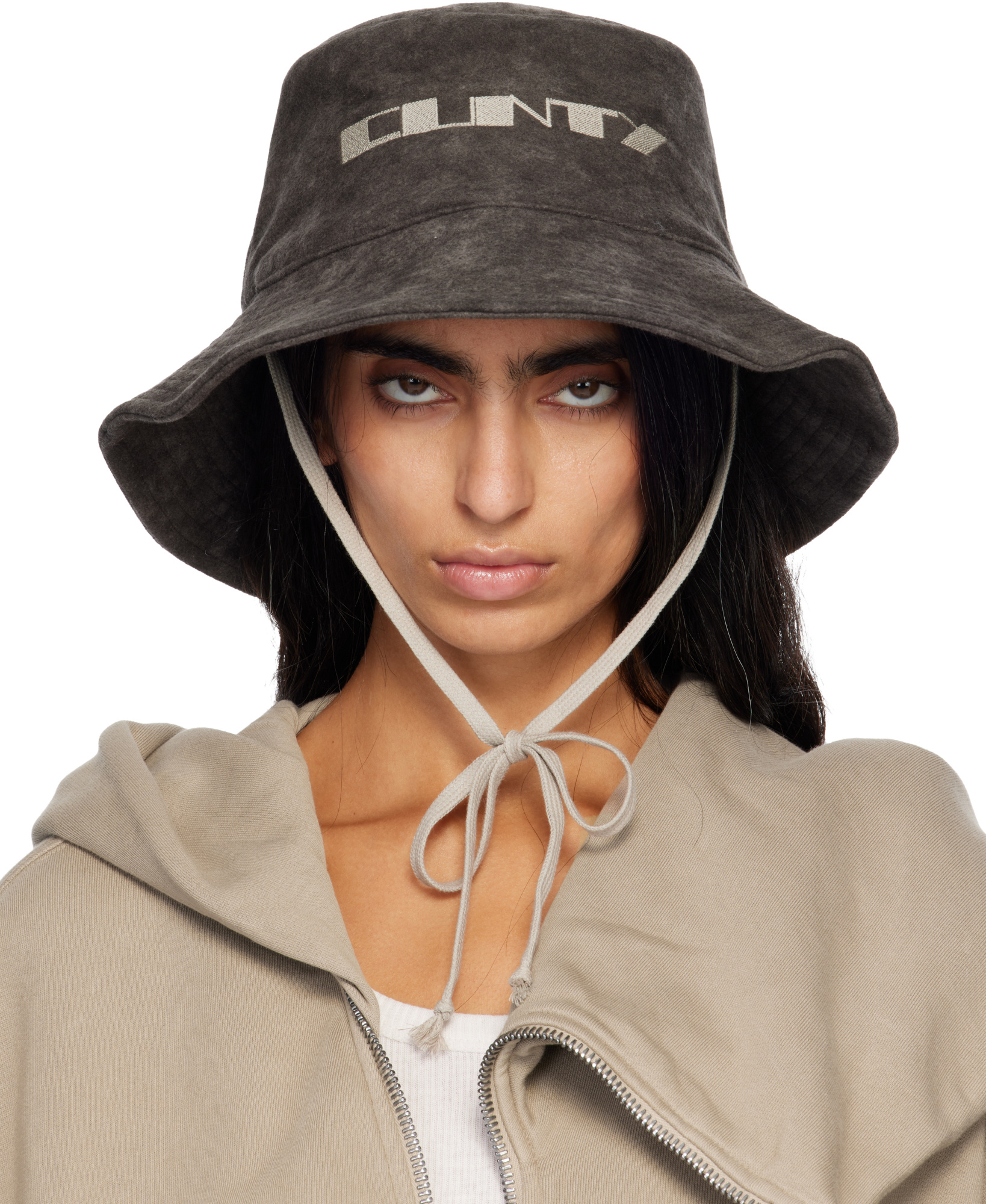 Rick Owens Drkshdw Concordians Gilligan Fisherman's Hat In Brown