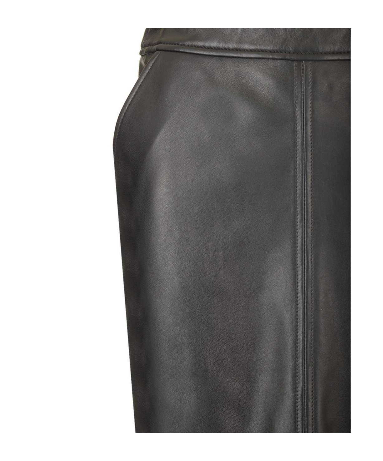 Arma Leather Arkina Skirt In Black