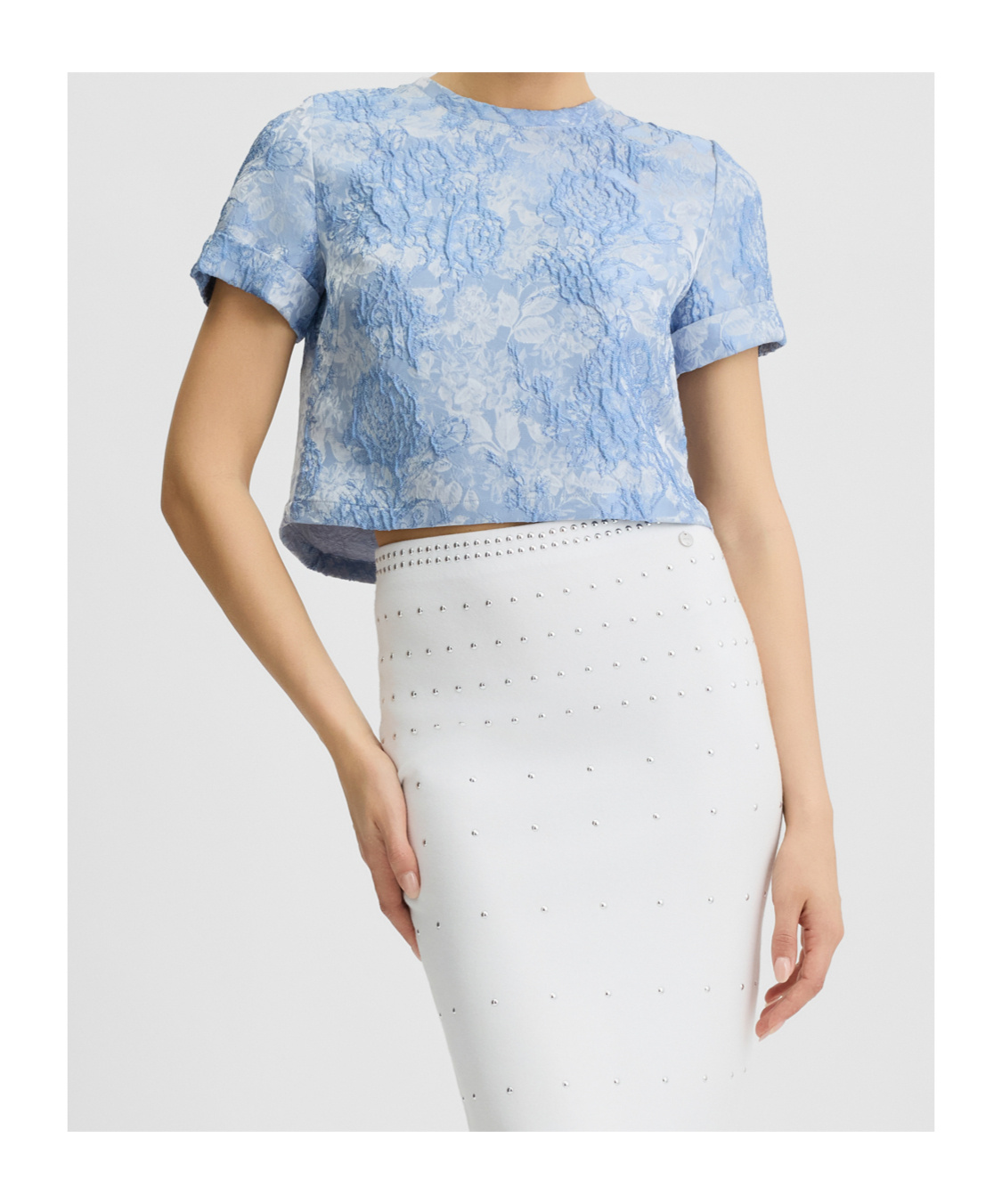 Liu •jo T-shirt Liu Jo Woman Color Gnawed Blue In Blue