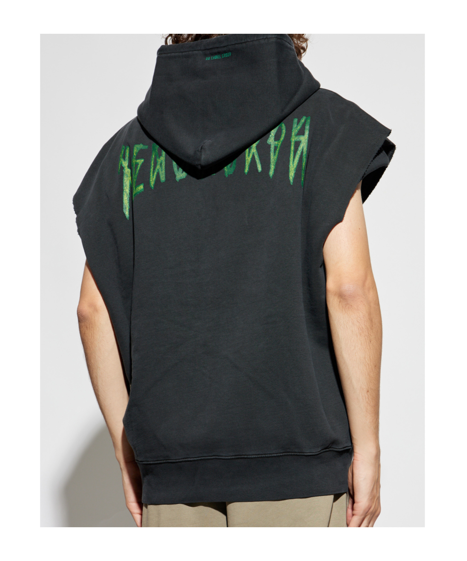44 Label Group Hooded Sleeveless Vest In Gray