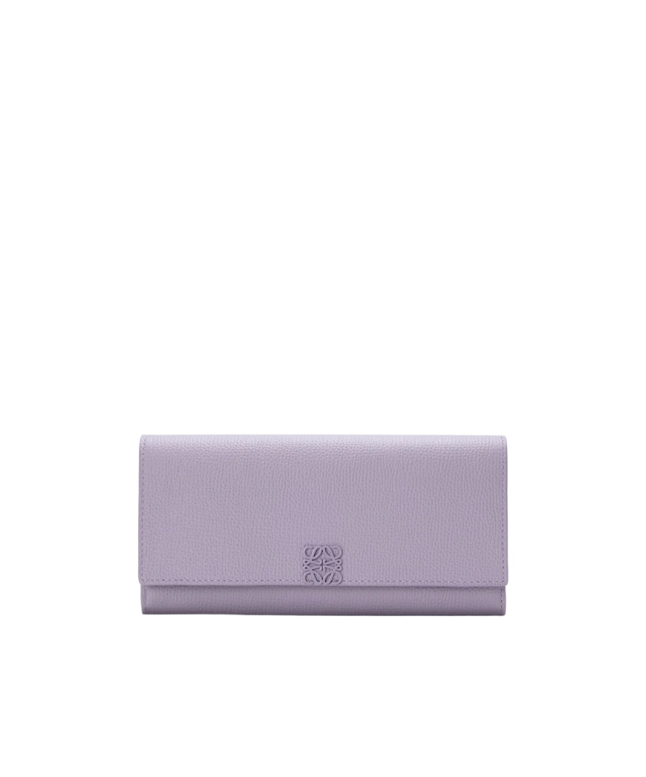 Loewe Anagram Continental Wallet In Pebble Grained Calfskin In Purple