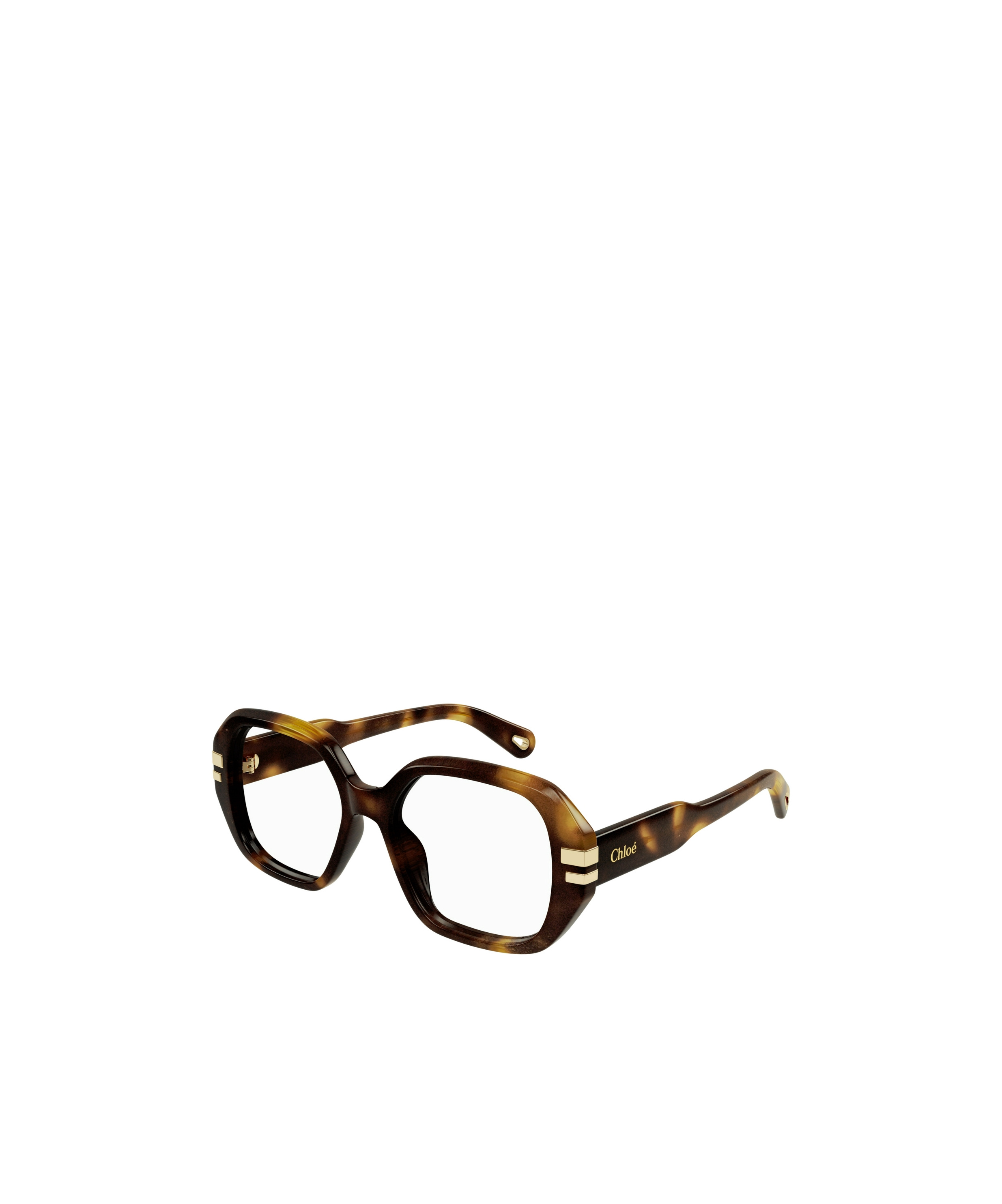 Chloé Full Frame Flat-topped Glasses In Black