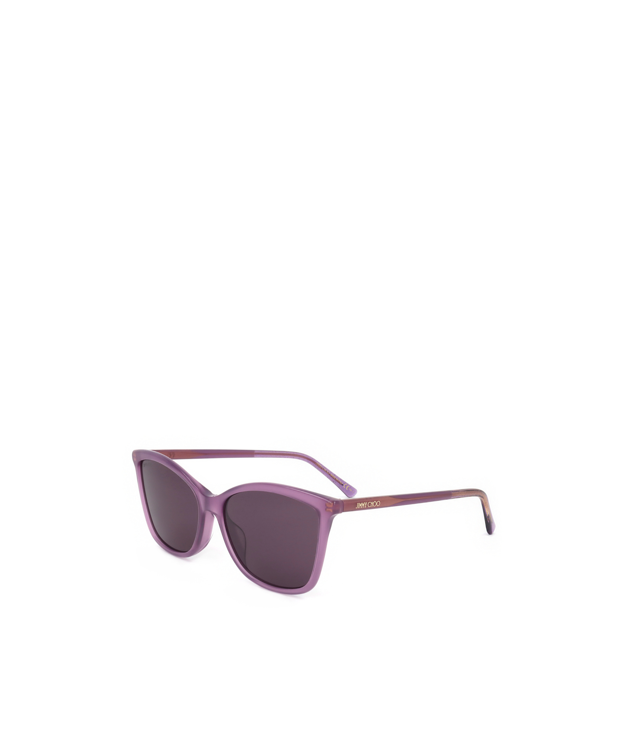Jimmy Choo Geometric Frame Sunglasses In Black