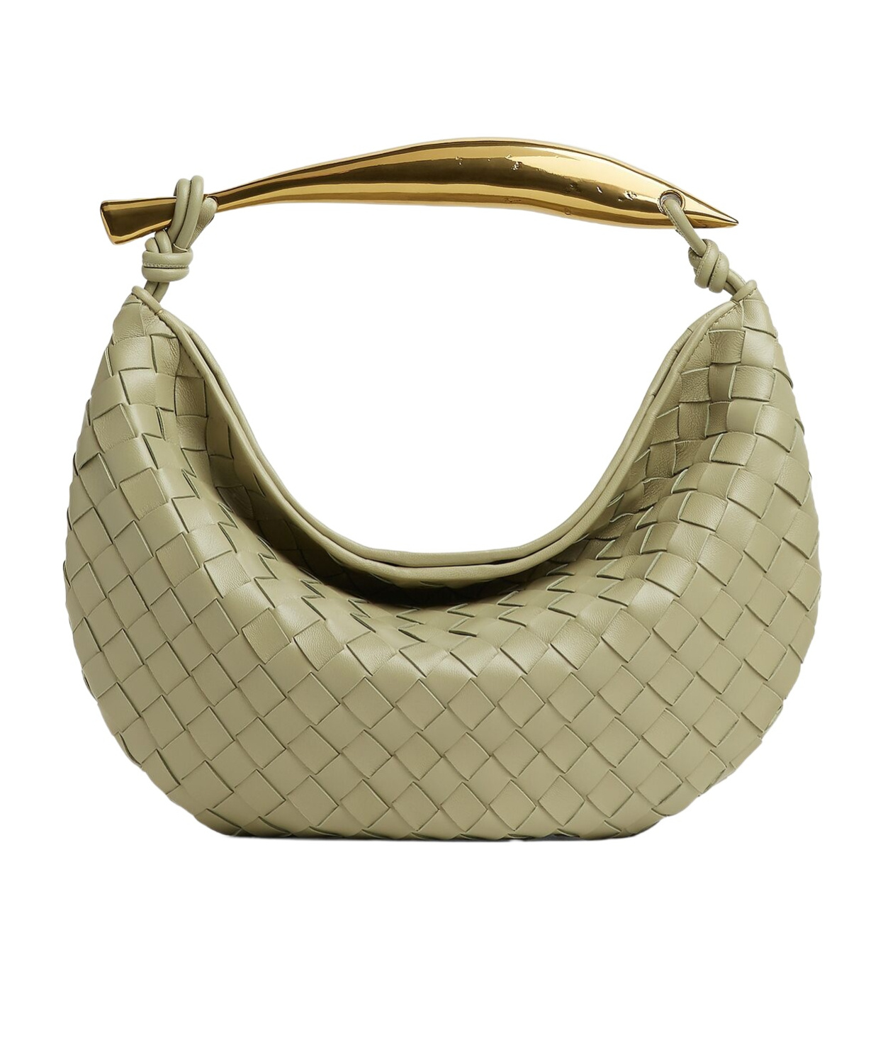 Bottega Veneta Womens Travertine Brass Sardine Large Leather Top-handle Bag In Nude