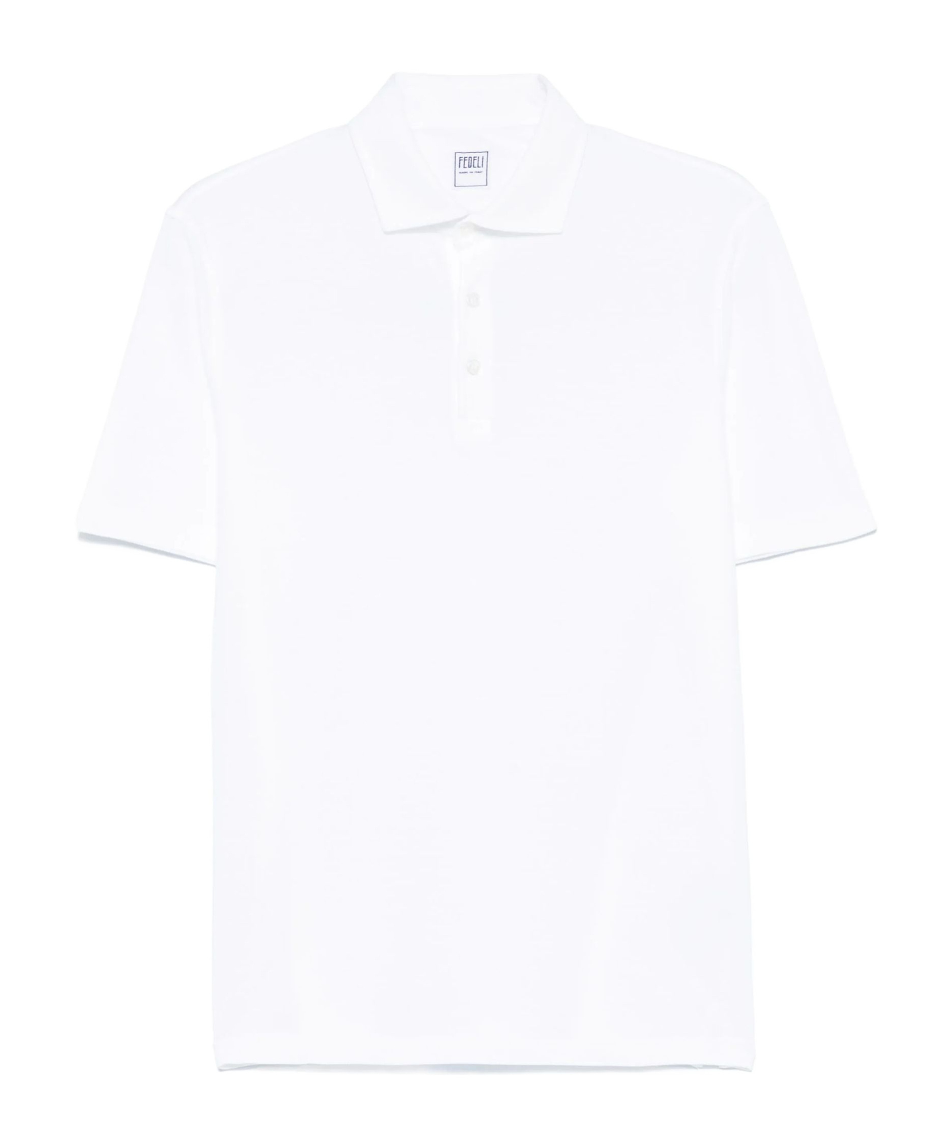 Fedeli Piqué Polo Shirt In White