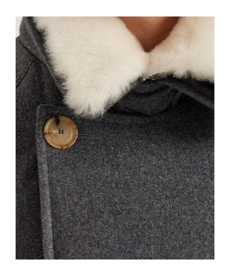 Brunello Cucinelli Double-breasted Coat In Black