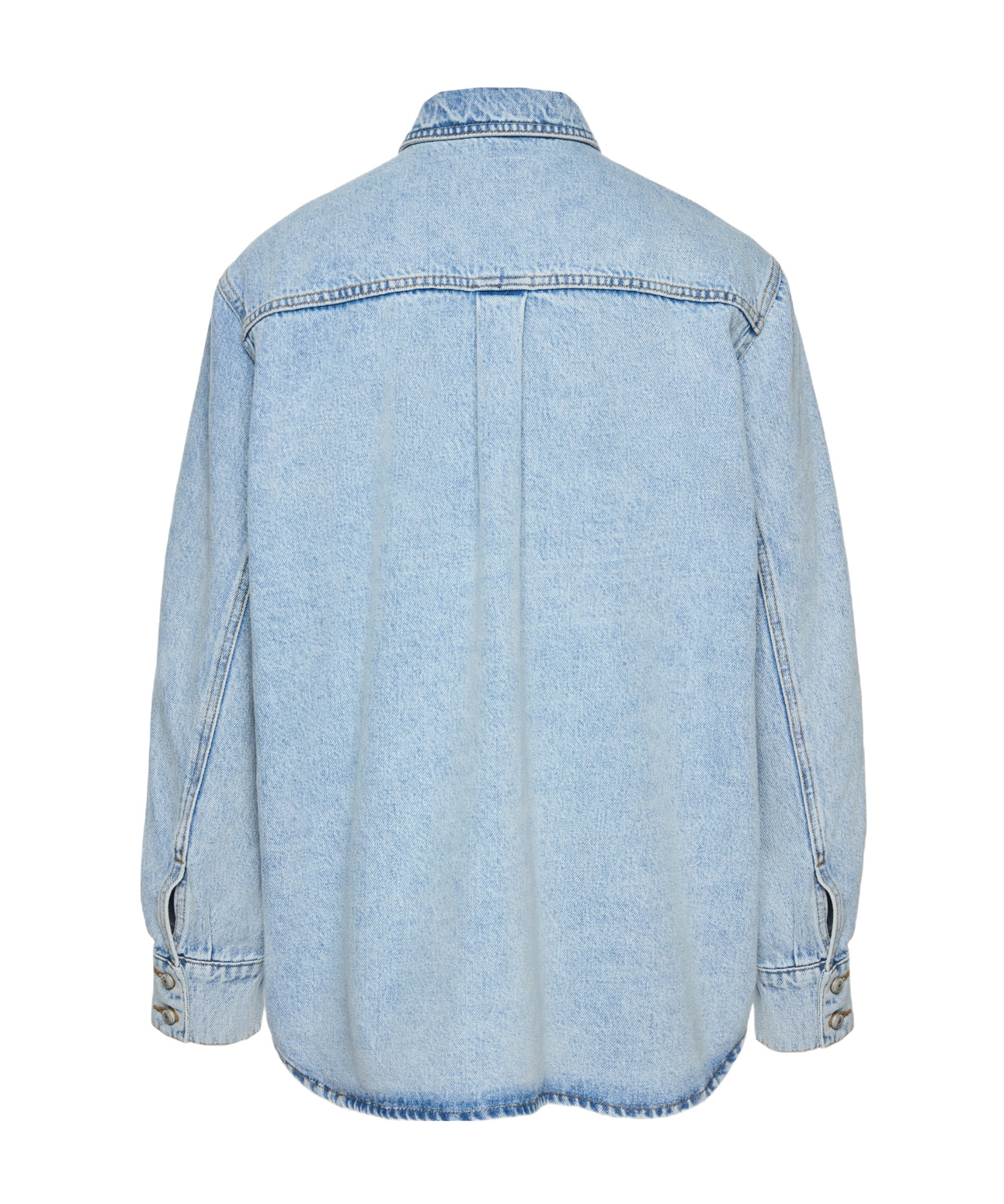 Magda Butrym Oversized Denim Shirt In Blue